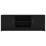 vidaXL Meuble TV noir 102x30x37 5 cm bois d'ingénierie