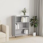 vidaXL Bibliothèque sonoma gris 69 5x32 5x90 cm bois d'ingénierie