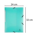Chemise À Élastiques 3 Rabats Polypropylène Chromaline Pastel - A4 - Vert Pastel - X 25 - Exacompta