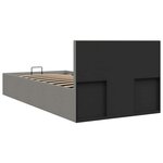 vidaXL Cadre de lit à rangement hydraulique sans matelas 100x200 cm
