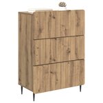 vidaXL Armoire à tiroirs Chêne artisanal 66 x 34 5 x 92 cm