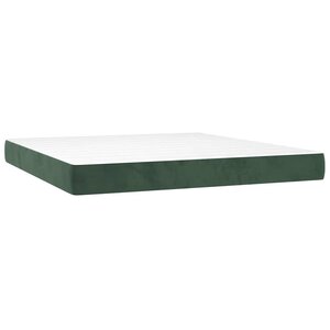 vidaXL Matelas de lit à ressorts ensachés 160x220x20 cm velours