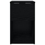 vidaXL Armoire de lit 2 Pièces Chêne noir 29 x 31 5 x 49 cm
