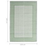 vidaXL Tapis d'extérieur Vert 120x180 cm PP