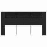 Buffet de tête vidaXL Chêne noir 200x18 5x104 5 cm