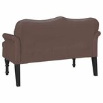 vidaXL Banc Chesterfield Marron 120 5 x 65 x 75 cm Simili cuir