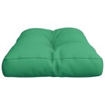 Vidaxl coussin de palette vert 70x40x12 cm tissu
