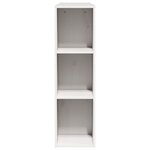 vidaXL Tête de lit avec rangement blanc 140 cm bois massif de pin