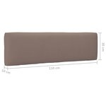 vidaXL Canapé central palette de jardin marron miel bois pin imprégné
