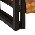 vidaXL Tables console avec tiroir 2 Pièces Marron Bois de Mangue Massif