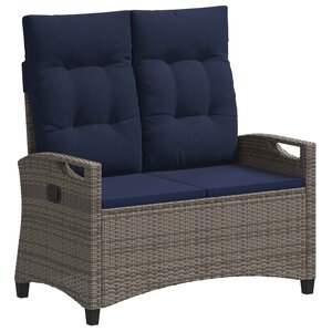 vidaXL Banc de jardin avec oreiller 105 x 60 x 112 cm acier