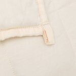 vidaXL Couverture lestée Crème clair 200x200 cm 9 kg Tissu
