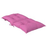 vidaXL Coussins de chaise de jardin à dossier bas lot de 4 rose