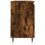 vidaXL Armoire de bain chêne fumé 65x33x60 cm bois d'ingénierie