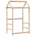 vidaXL Ensemble de lit de jour et de banc et toit 90x190 cm pin massif