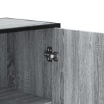 vidaXL Buffet haut sonoma gris 68x35x139 cm bois d'ingénierie