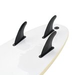 Vidaxl planche de surf 170 cm bleu et crème