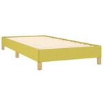 vidaXL Cadre de lit Vert 100 x 200 cm Tissu