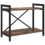 vidaXL Étagère Chêne fumé 60 x 30 x 50 cm Bois d'ingénierie