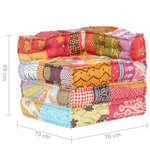 vidaXL Pouf modulaire Patchwork Tissu