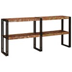 vidaXL Table console Multicolore bois de récupération massif