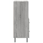 vidaXL Buffet Sonoma gris 34 5x34x90 cm Bois d'ingénierie
