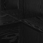 vidaXL Bureau d'angle avec étagère Chêne noir 101 5 x 149 5 x 149 5 cm