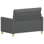 vidaXL Canapé Gris foncé 126 x 81 x 87 5 cm Tissu