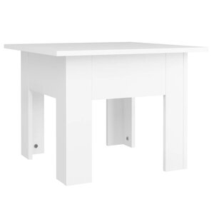 vidaXL Table basse blanc 55x55x42 cm bois d'ingénierie