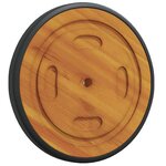 vidaXL Roues Espace avec roue 2 pc Marron 20.5 x 20.5 x 2 cm
