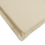 vidaXL Coussin de chaise longue beige 200x60x3 cm tissu oxford