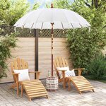vidaXL Parasol balinais avec base 260 210-220 cm