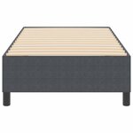 vidaXL Cadre de lit plateforme Gris foncé 100 x 200 cm tissu
