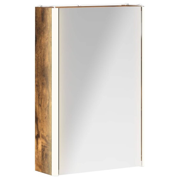 vidaXL Armoire Miroir de Salle de Bain Chêne fumé 33 x 11 5 x 50 cm