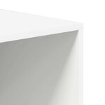 vidaXL Banc à chaussures Blanc 105x35x35 cm Aggloméré