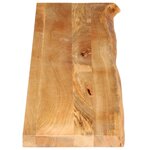 vidaXL Dessus de table à bord vivant 160x40x3 8cm bois massif manguier