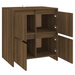 vidaXL Buffet Chêne marron 70x41x75 cm Bois d'ingénierie