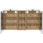 vidaXL Ensemble de Meubles de Salle de Bain 3 Pièces 130 x 14 5 x 70 cm