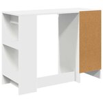 vidaXL Bureau Blanc Bois d'ingénierie 100 x 40 x 75 cm