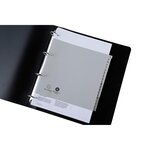 Intercalaires Imprimés Alphabétiques Pp Recyclé Gris A-z (alphabet Allemand) - 20 Positions - 2/3 A4 - Gris - X 25 - Exacompta