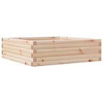 vidaXL Jardinière 80x80x23 cm bois de pin massif
