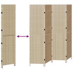 vidaXL Paravent Pliant Manuel Beige 196 x 180 cm polyrotin