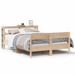 vidaXL Cadre de lit sans matelas 140x190 cm bois de pin massif