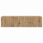 vidaXL Meuble TV mural 2 Pièces Chêne artisan 60 x 31 x 29.5 cm