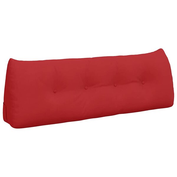vidaXL Coussin de Dos Rouge 140 x 24 x 50 cm tissu