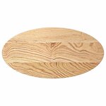 vidaXL Dessus de table 80x40x2 cm bois de chêne massif ovale