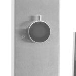 vidaXL Douche d'extérieur avec receveur de douche WPC Acier inoxydable