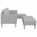 vidaXL Ensemble de Canapés 2 Pièces Gris nuage 173 x 131 x 67 cm