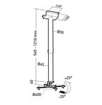 Erard support plafond pour vidéoprojecteurs 002431