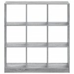 vidaXL Bibliothèque sonoma gris 102x32x108 cm bois d'ingénierie